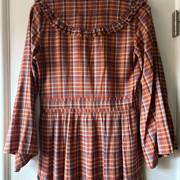Doen Brown Plaid Dress - Picture 6 of 9